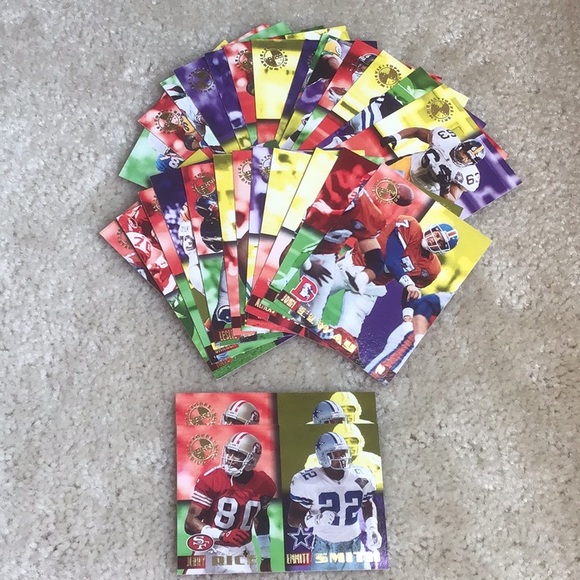 Vintage 1995-1996 Topps NFL Trading Cards, Lot of 49 Cards - Picture 10 of 13